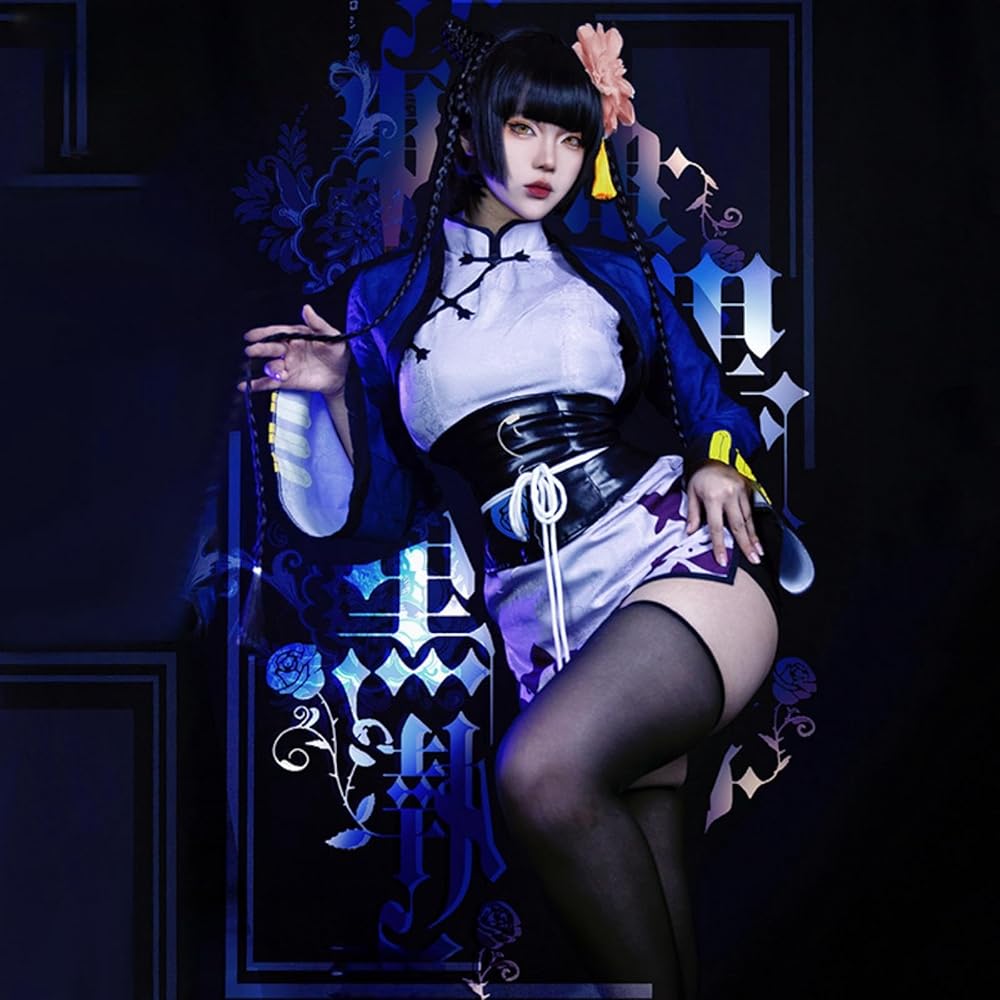 Amazon | [Sheruan] 劉 藍猫 コスプレ チャイナドレス 黒執事cosplayに