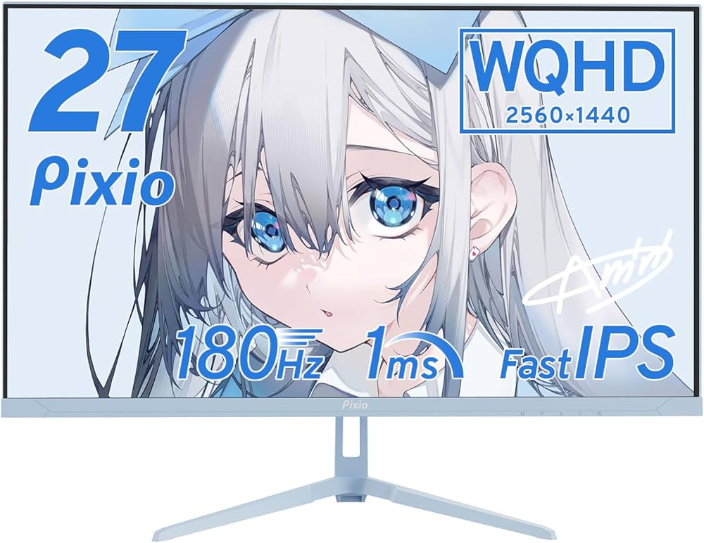 Amazon.co.jp: Pixio PX278 WAVE Pastel Blue ゲーミングモニター 27