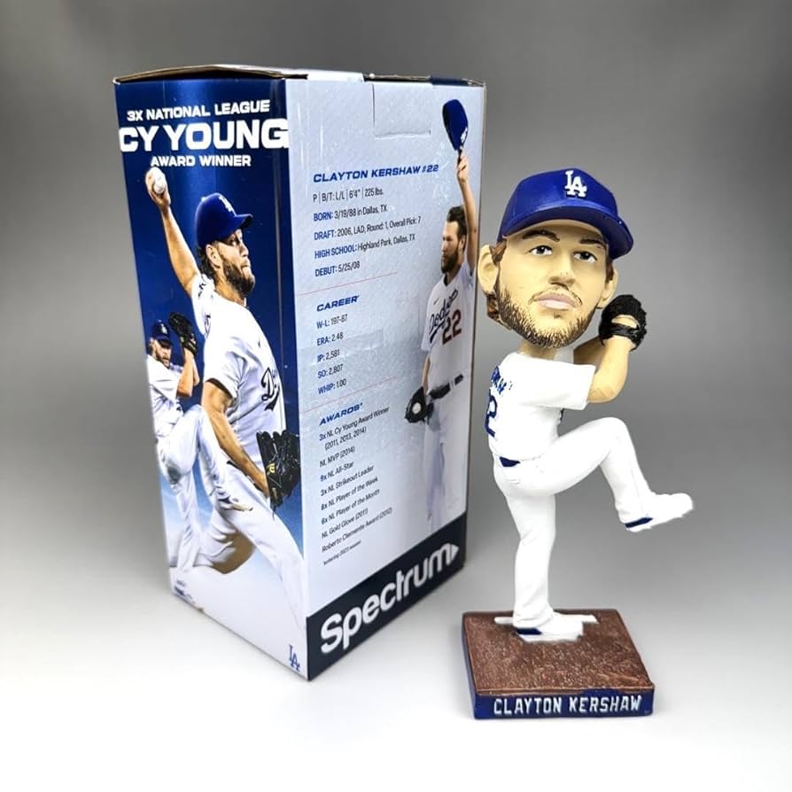 CLAYTON KERSHAW 3000奪三振 ボブルヘッド 👑⚾️ Clayton Kershaw