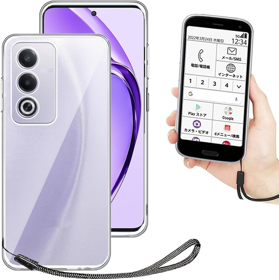 Amazon.co.jp: OPPO A3 5G ケース クリア 透明 カバー 【ストラップ 同