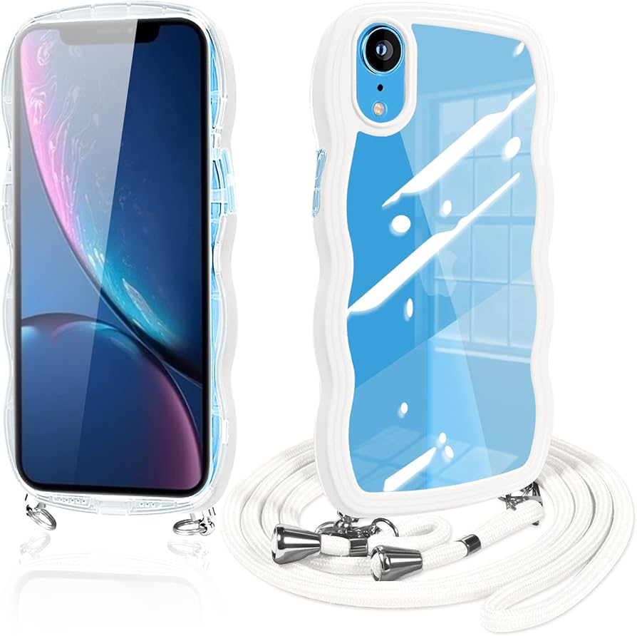 Amazon.co.jp: Guokaien iPhone XR 用の ケース ショルダー クリア