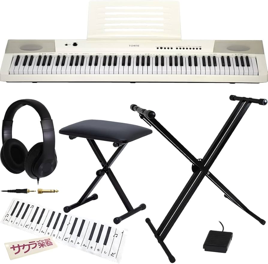 Amazon | TORTE トルテ デジタルピアノ(電子ピアノ) 88鍵 TDP-88/WH