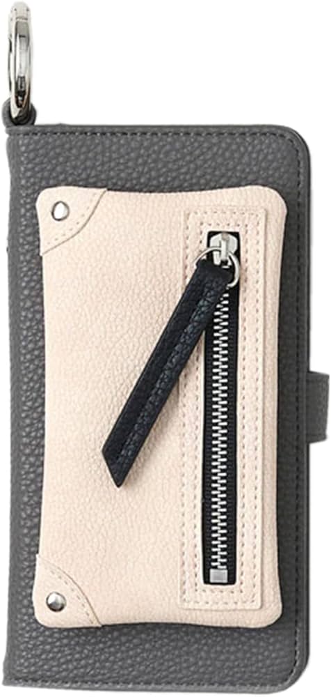 A SCENE 手帳型ケース ブラック/グレー/ベージュ Amazon.co.jp: A