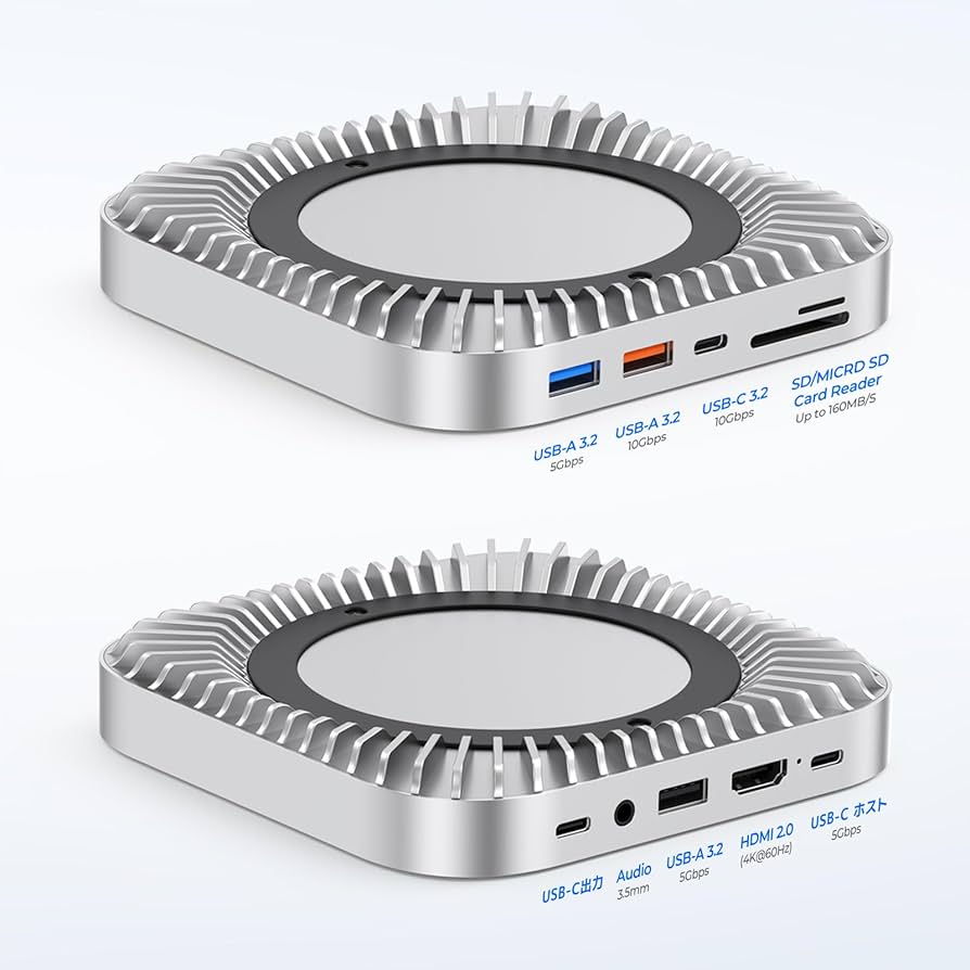 Amazon | Mac Mini M4 対応ハブ USB-Cハブ 10-in-1 -NVMe SSD拡張機能