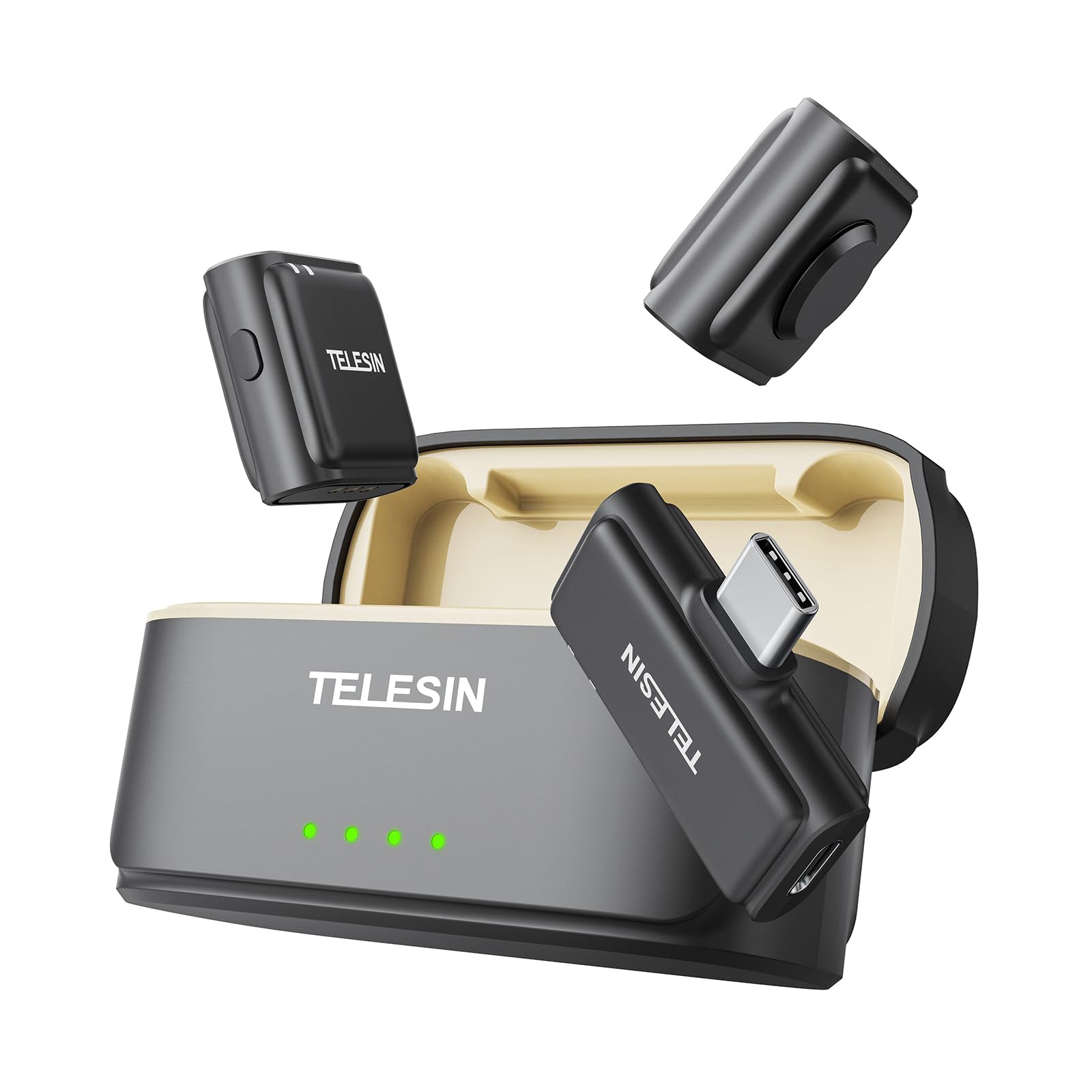 Amazon.com: TELESIN°Wireless Lavalier Microphone with Charging