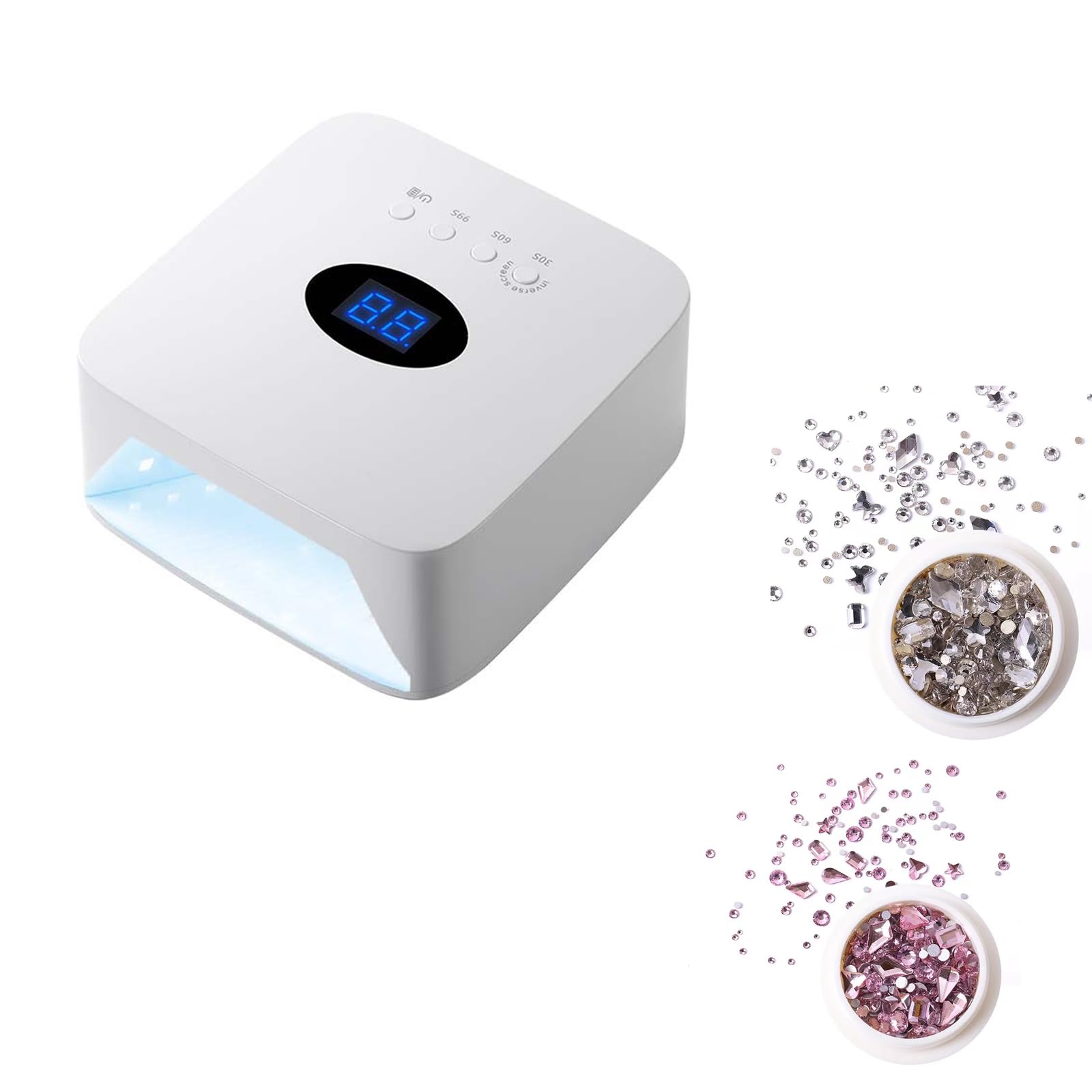 Amazon.co.jp: Onunaf ジェルネイルライト 54W 紫外線ライト 充電式LED