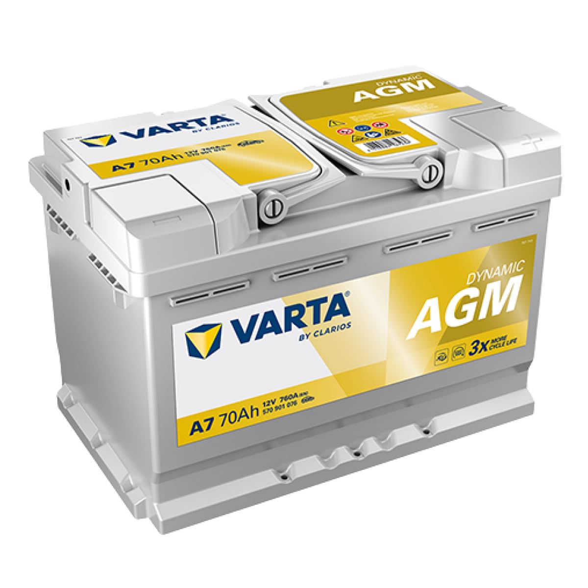 Amazon | ドイツ製 VARTA バッテリー 570-901-076 A7(旧品番E39) AGM