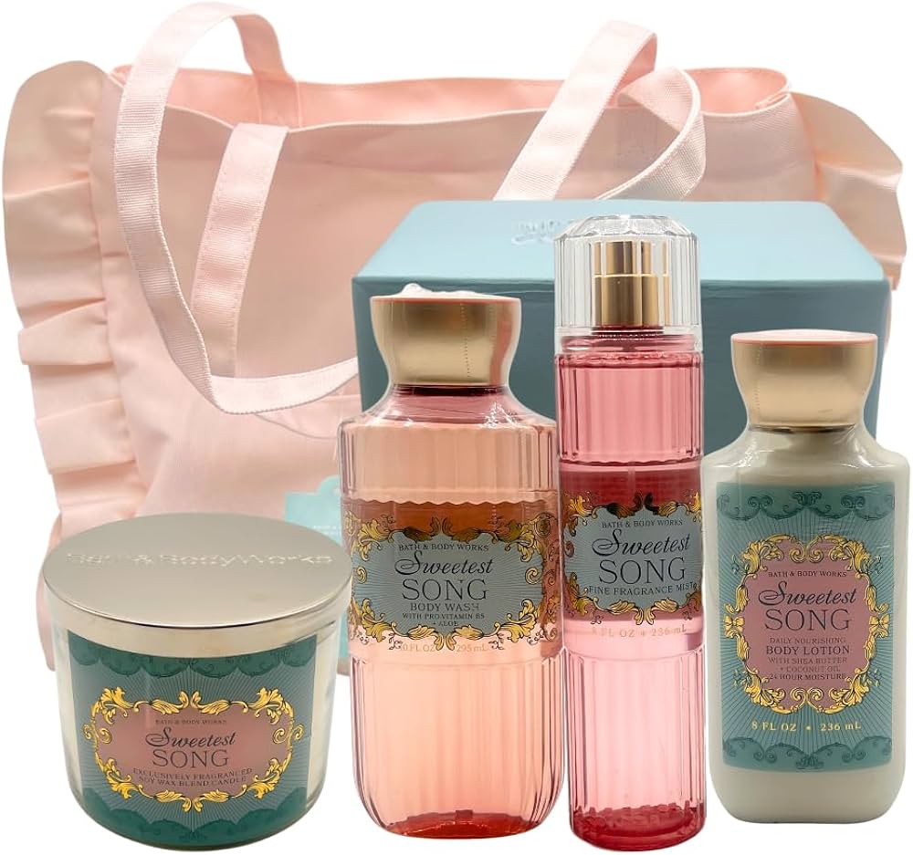 Amazon.com : Bath & Body Works SWEETEST SONG 4-piece Deluxe Gift