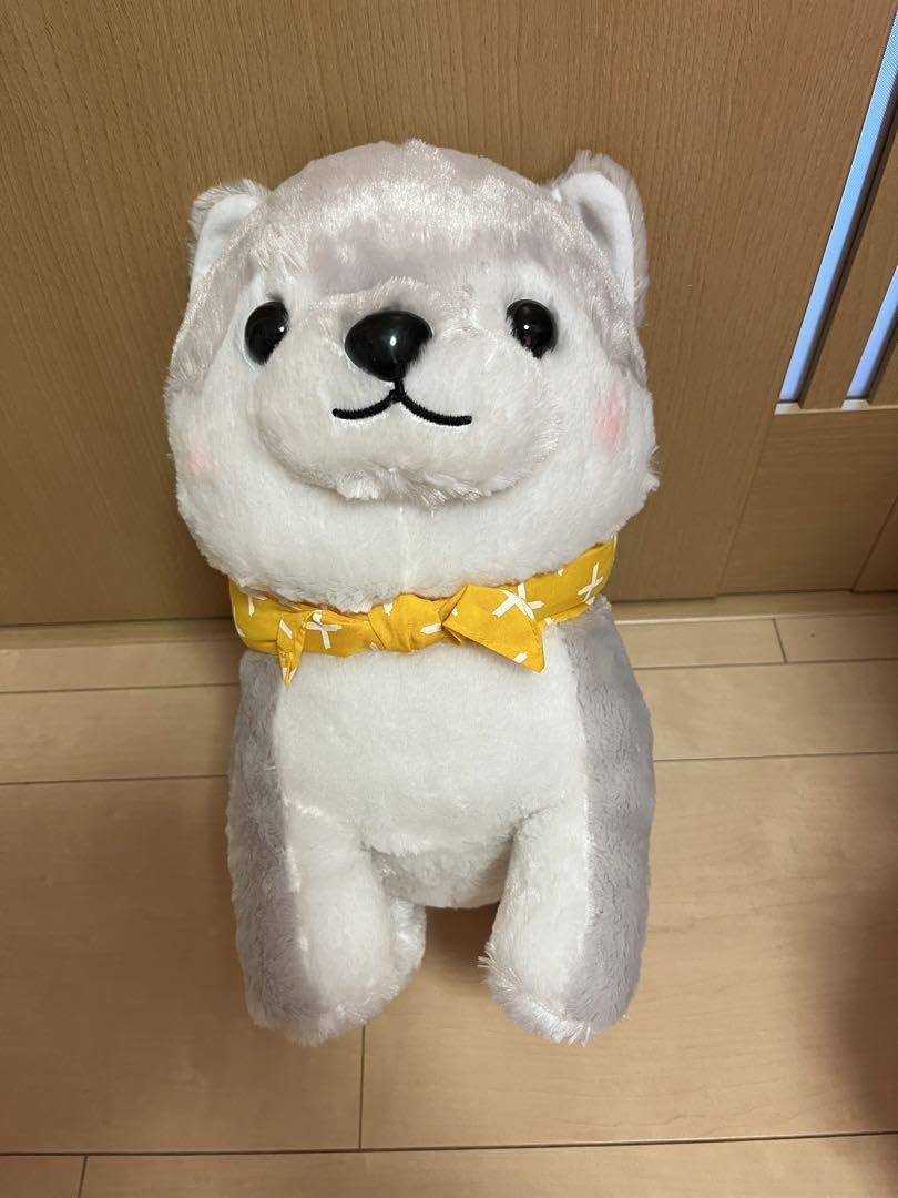 Amazon.co.jp: 豆しば三兄弟 BIGぬいぐるみ 銀二 : おもちゃ