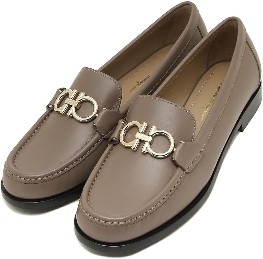 Amazon | [フェラガモ]ローファー ガンチーニ 5サイズ モカシン グレー