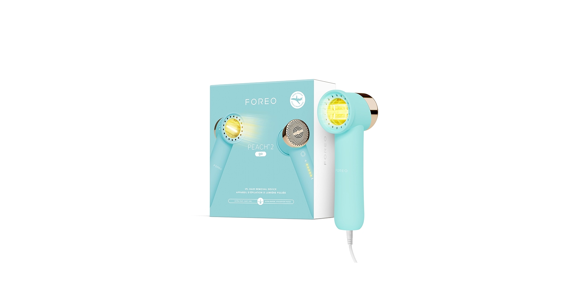 Amazon.com: FOREO Peach 2 go IPL Hair Removal Device - Travel