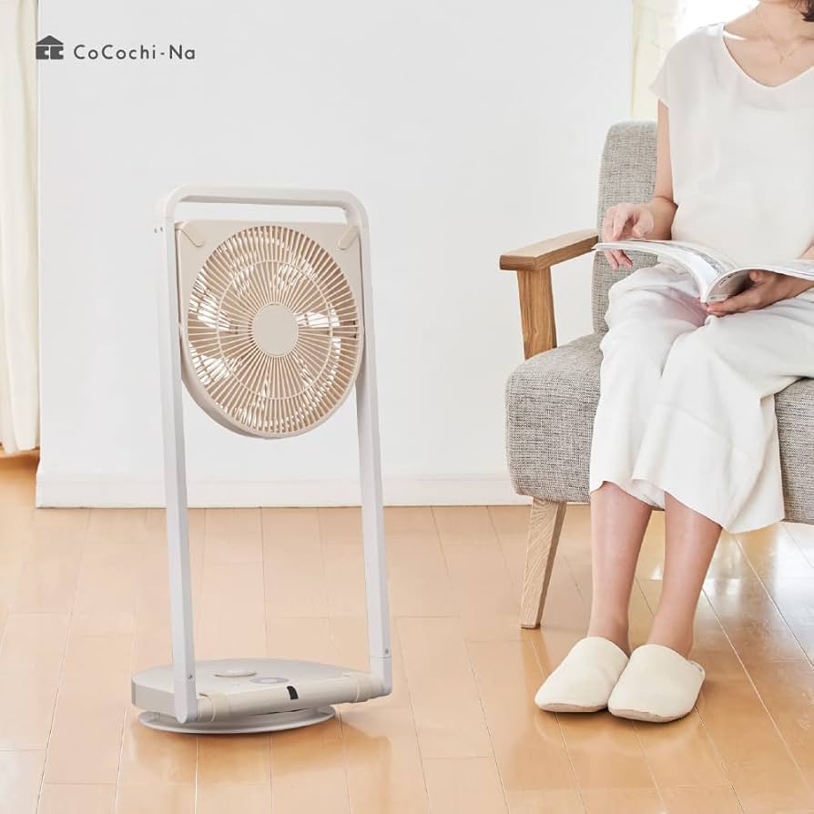 Amazon | ドウシシャ リビング扇風機 折りたたみファン TATAMU 風量5
