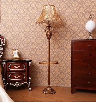 Amazon.com: Floor Lamp Standing Light Vintage Resin Floor Lamp