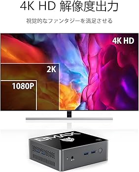 Amazon.co.jp: BMAX ミニPC Celeron N4020 6GB DDR4 128GB eMMC 最大