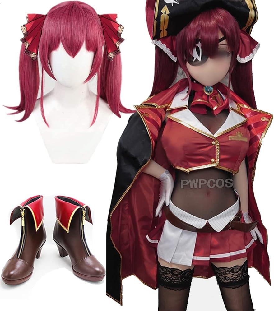 Amazon.co.jp: [PWPCOS] 宝鐘マリン バーチャルYouTuber VTuber 海賊団