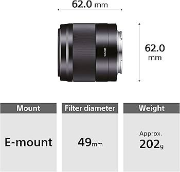 Amazon.com : Sony - E 50mm F1.8 OSS Portrait Lens (SEL50F18/B