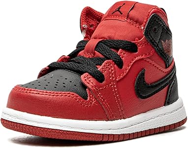 Amazon.com | Jordan Toddler 1 Mid (TD) 640735 660 Gym Red - Size