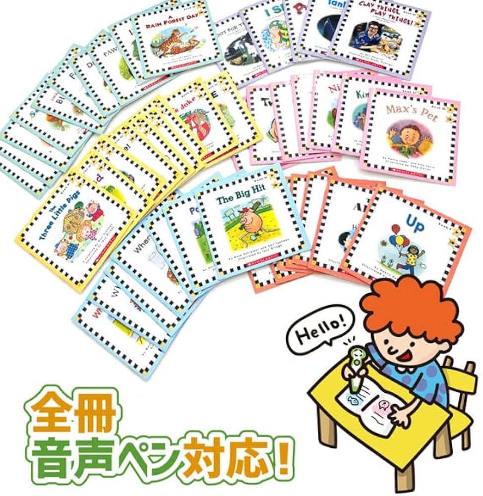 Scholastic Phonics Readers 子供向けフォニックス 72冊セット CDと