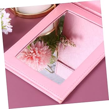 Amazon.co.jp: MUSISALY 化粧鏡 随身折りたたみミラー 小型ピンク色