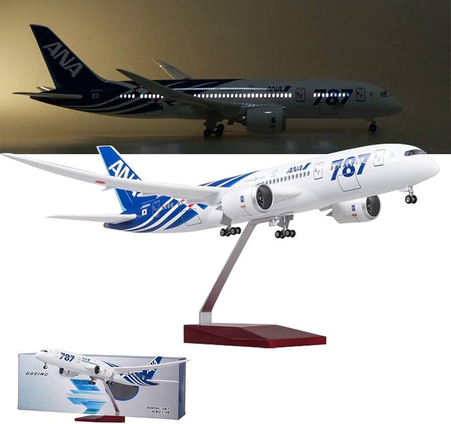 Amazon.co.jp: AZIZAT 16.9”1：130スケール模型飛行機ANA B 787模型
