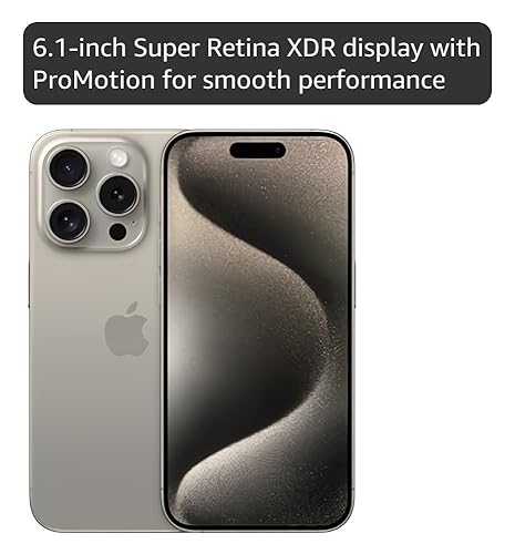 Amazon.com: Apple iPhone (Renewed Premium) 15 Pro, 256GB, Natural
