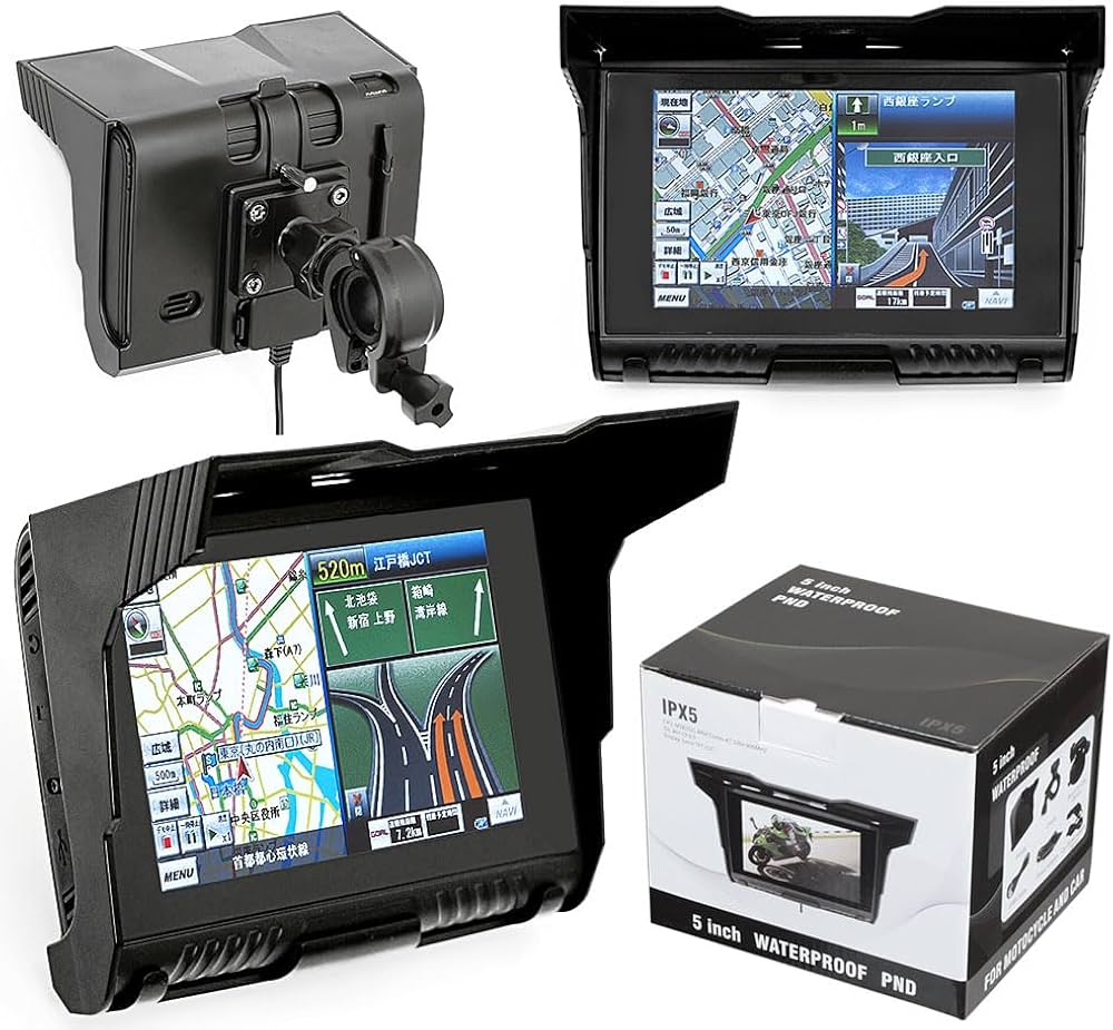 Amazon.co.jp: 2028年度まで地図更新無料 バイク ナビ 防水