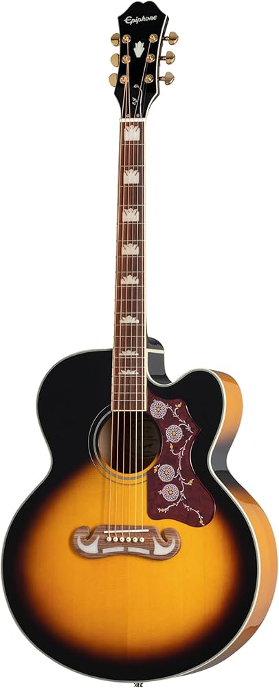 Amazon | Epiphone EJ-200CE Vintage Sunburst エレアコギター