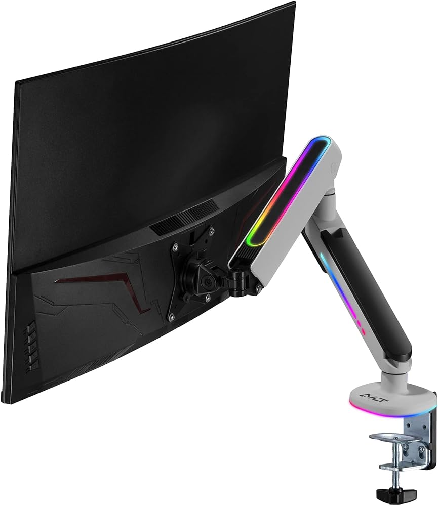 Amazon.co.jp: AVLT ゲーミングモニターアーム RGB 7色 カラー 動的