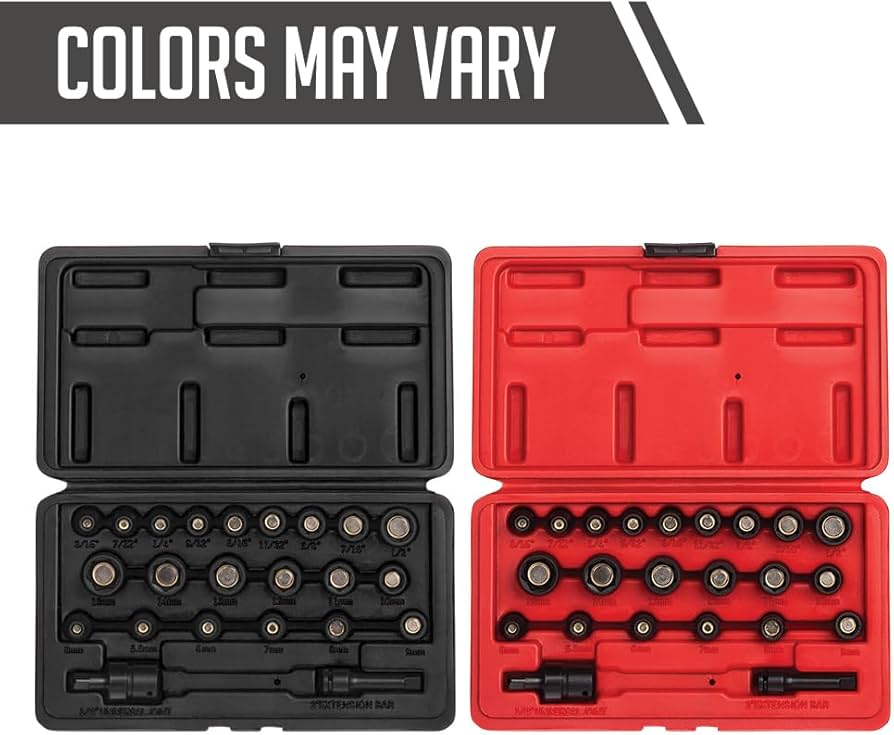 SUNEX TOOLS 1818 1/4-Inch Drive Magnetic Fractional and Metric