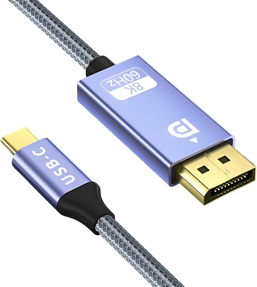 Amazon.co.jp: YaloloSay USB C-Displayport ケーブル 8K@60Hz 2