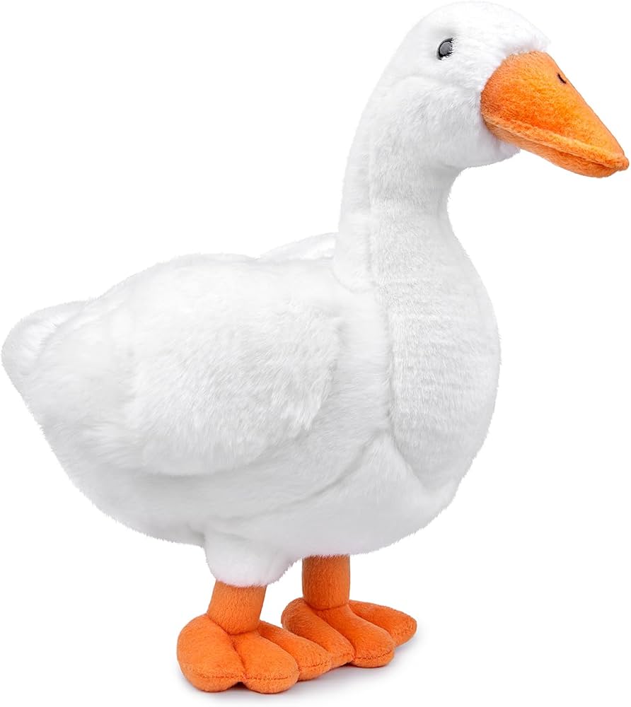 Amazon.co.jp: lilizzhoumax アヒルのぬいぐるみ、リアルなアヒルの