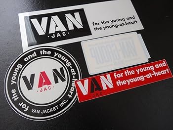 Amazon.co.jp: VAN JACヴァンヂャケット車貼り用ステッカー四枚セット