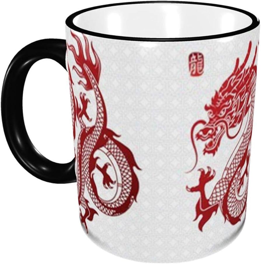 Amazon.co.jp: マグカップ 龍柄 ドラゴン (5) コーヒーカップ ティー