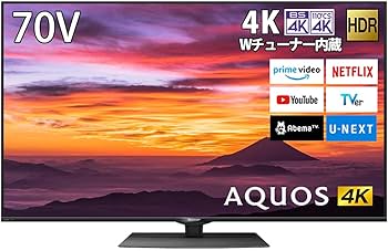 Amazon.co.jp: シャープ 4K ダブルチューナー内蔵 液晶 テレビ Android