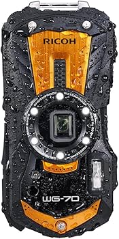 Amazon | RICOH WG-70 オレンジ リコー本格防水デジタルカメラ 14m防水
