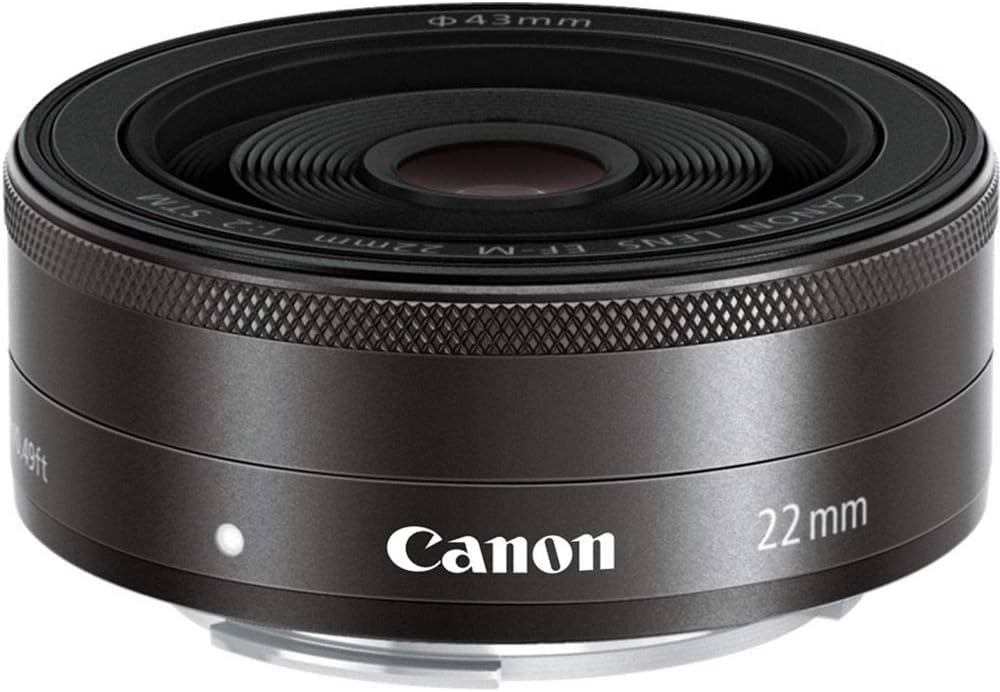 Canon EF-M 22mm f2 STM Compact System Fixed Lens (Black) : CANON