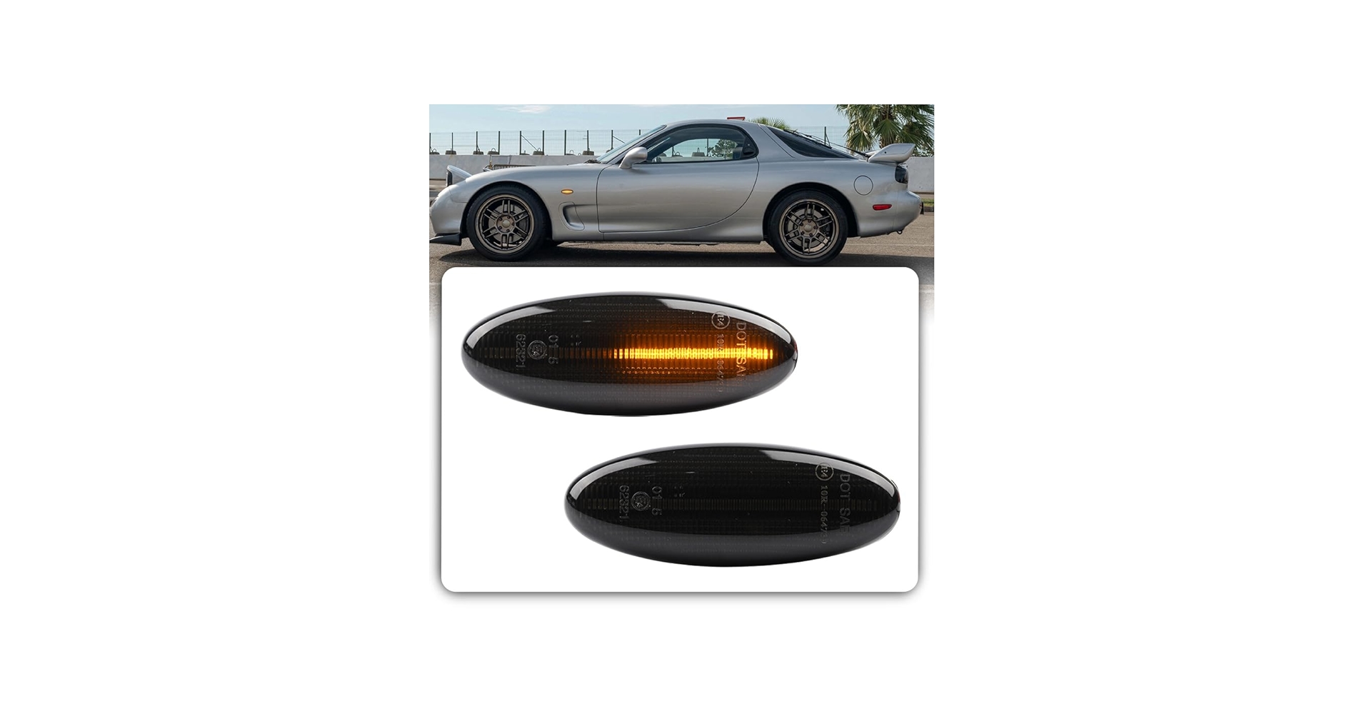 Amazon.co.jp: シーケンシャル アンバー LED サイドマーカーライト