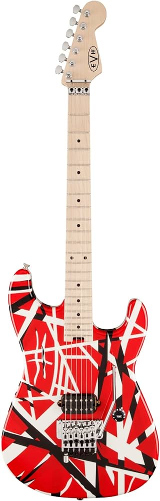 Amazon.com: EVH Striped Series - Red with Black Stripes : Musical