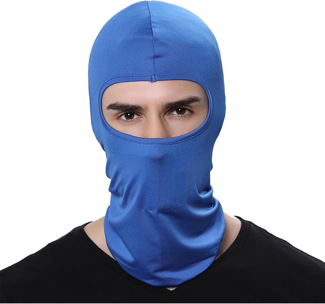 GANWAY Pack of 7 Winter Blue Ski Mask for Men Thin Balaclava Ski