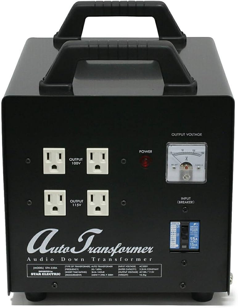 Amazon.co.jp: プロケーブル ダウントランス 3000W コンセント16個