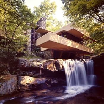 Amazon.co.jp: ポスター フランク ロイド ライト 落水荘 額装品 ド