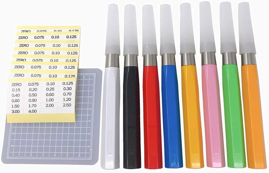 Amazon | スジボリ堂 BMCタガネホルダー 8本セット レッド ブルー