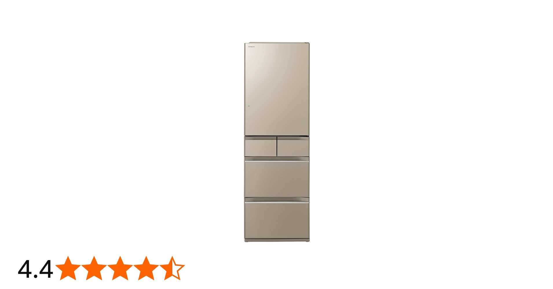 Amazon | 日立 冷蔵庫 幅60cm 470L プレーンシャンパン R-HWS47K XN 5