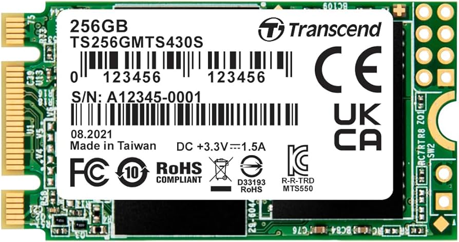 Amazon.com: Transcend MTS430 256GB M.2 2242 SATAIII SSD with Dram
