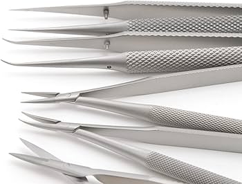 Amazon.co.jp: 手術練習用 ステンレス製 精密持針器セット マイクロ