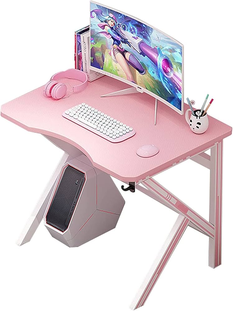 Amazon | JYYYBD ゲーミングデスク ゲーミングチェア 木製天板 ピンク