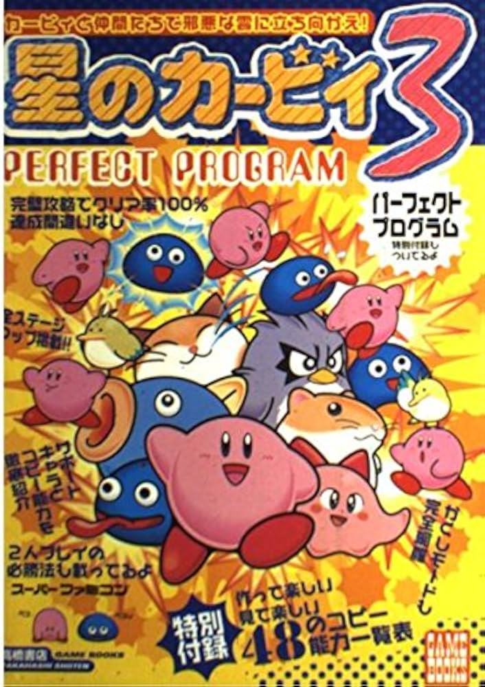 星のカービィ3パーフェクトプログラム: カービィと仲間たちで邪悪な霊