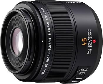 Amazon.com : Panasonic LUMIX H-ES045E Leica DG Macro-Elmarit 45 mm