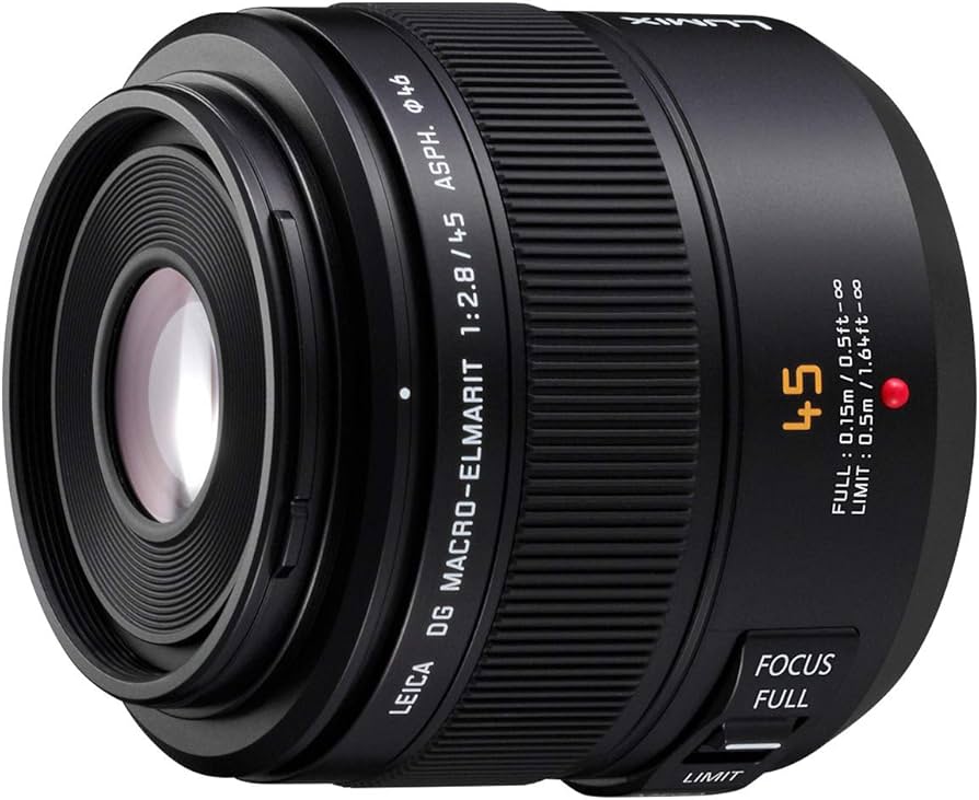 Amazon.com : Panasonic LUMIX H-ES045E Leica DG Macro-Elmarit 45 mm