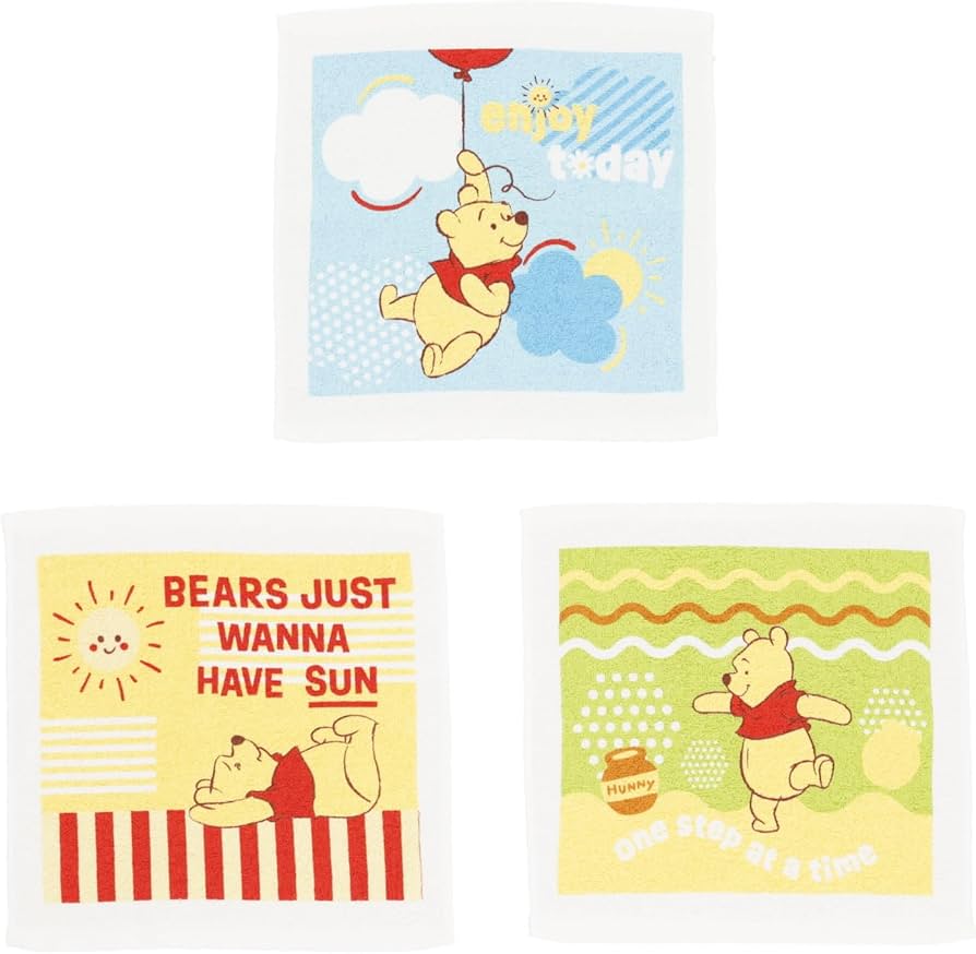 Amazon｜丸眞 ハンドタオル ハンカチ 3枚セット くまのプーさん